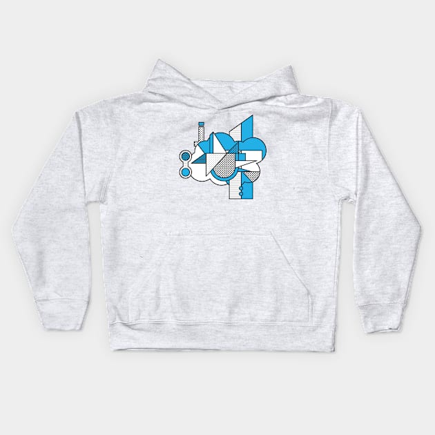 Abstract Cloud Kids Hoodie by ZombieMedia